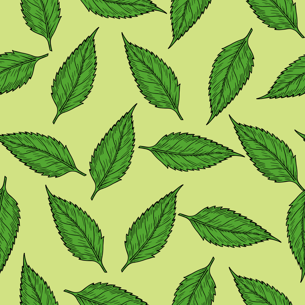 OnlineLabels Clip Art Summer leaves pattern